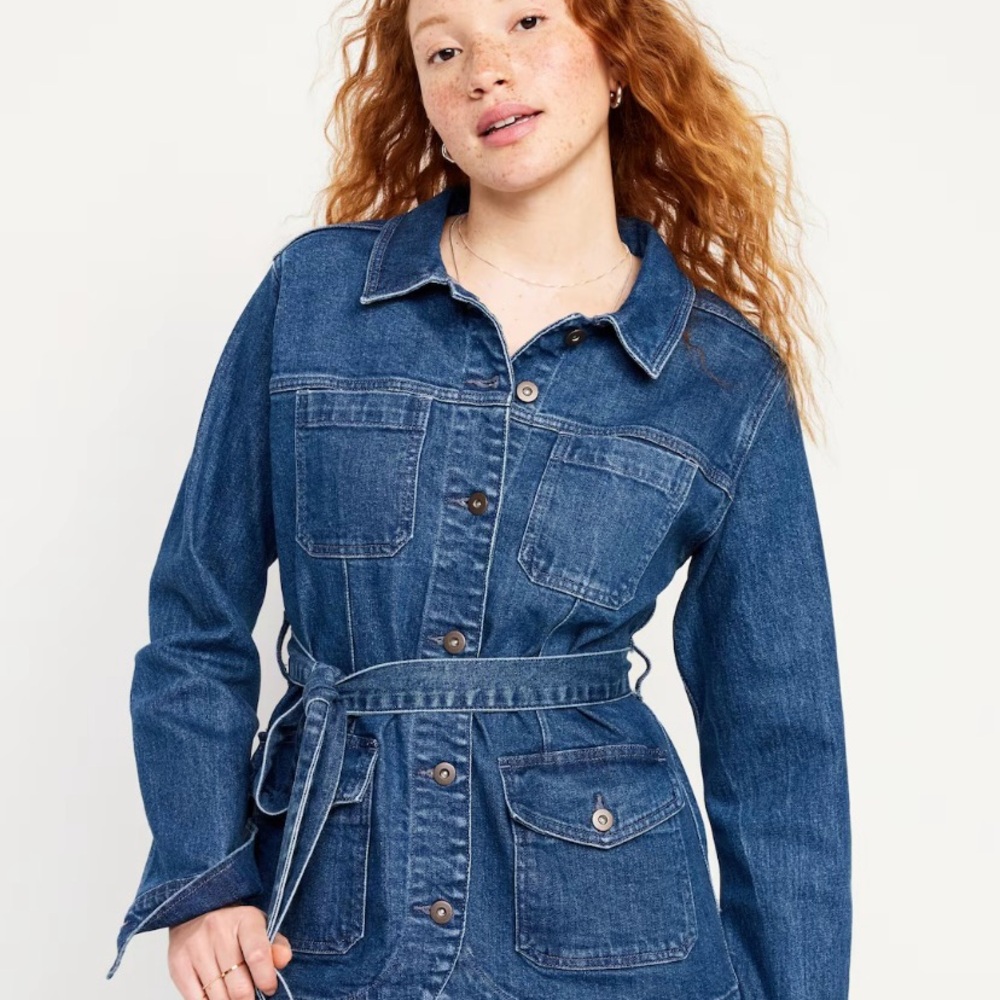 Old Navy Jean Utility Jacket!